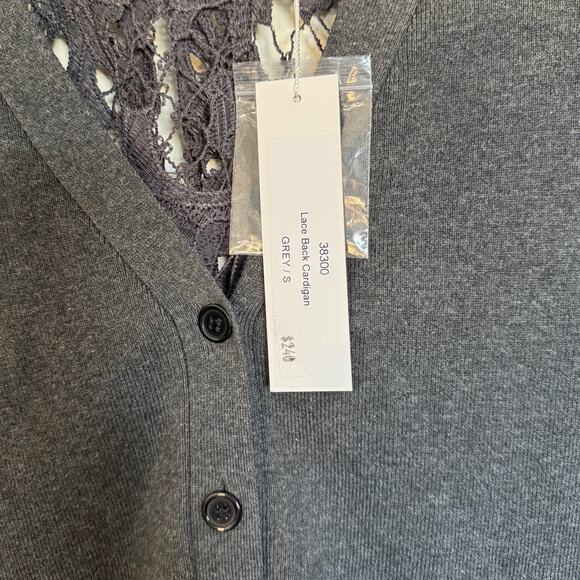 NWT Zero Degrees Celcius Lack Back Cardigan Size Small - Picture 6 of 8